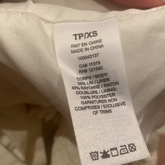 Dynamite Cream Linen Top - Picture 3 of 4